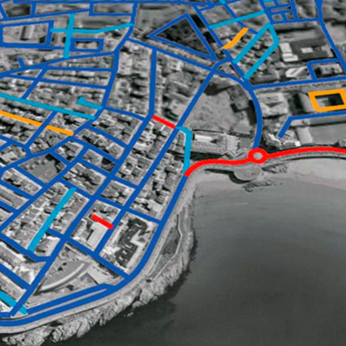 Mapa lumínico de A Coruña 
